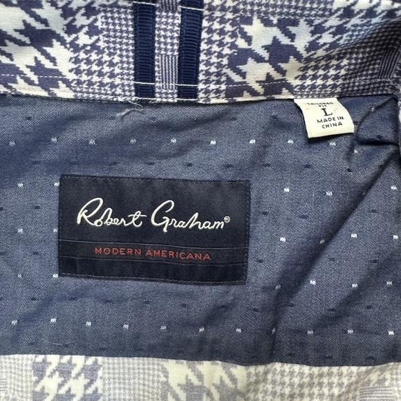 Robert Graham Men's Multicolor Long Sleeve Button Down Collared Shirt Size Large - Picture 2 of 6